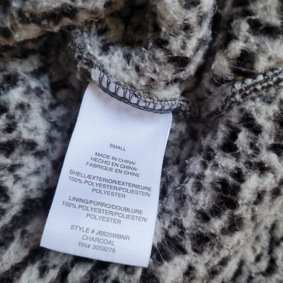 Thread and Supply Sherpa Fleece Quarter Zip Pullover Gray Womens Small - Picture 7 of 13